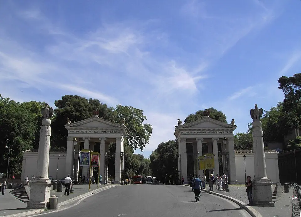 Entrada de Villa Borghese, Roma